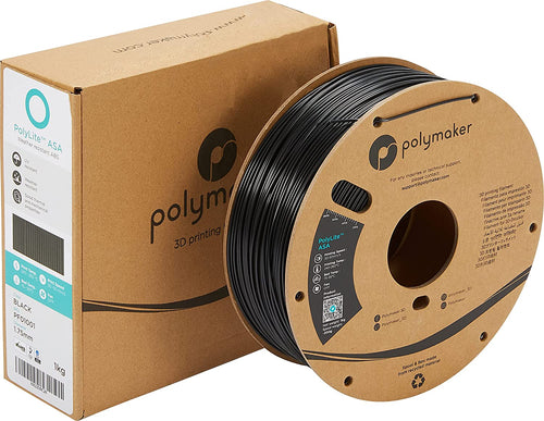 PolyMaker PolyLite Filament - ASA - Zwart - 1KG
