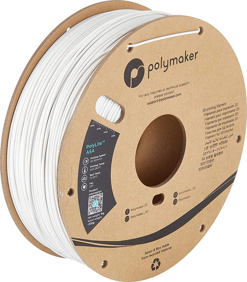 PolyMaker PolyLite Filament - ASA - Wit - 1KG