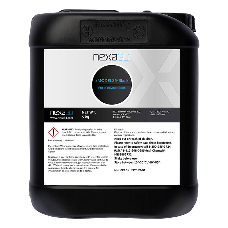 Nexa3D Resin - xMODEL35 - Black - 5kg