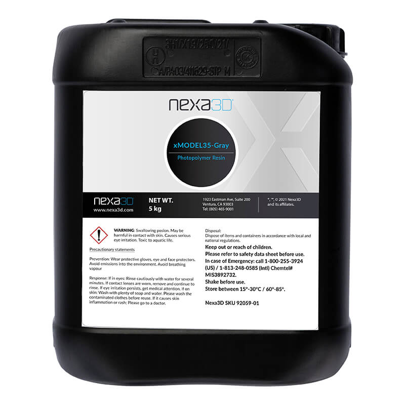 Nexa3D Resin - xMODEL35 - Grey - 5kg