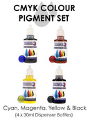 Monocure 3D CMYK pigmentset (4x 30g)