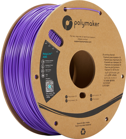 PolyMaker PolyLite Filament - ABS - Paars - 1KG