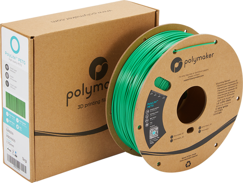 PolyMaker PolyLite PETG-Filament - Grün 1kg