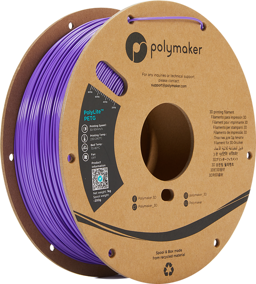 PolyMaker PolyLite PETG Filament - Violett - 1kg