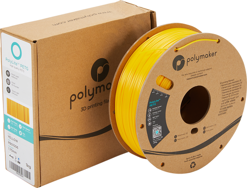 PolyMaker PolyLite Filament - PETG - Geel - 1KG