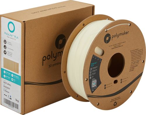 PolyMaker PolyLite PLA-Filament - Naturel 1kg