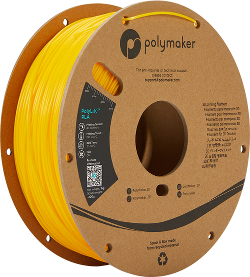 PolyMaker PolyLite Filament - PLA - Geel - 1KG