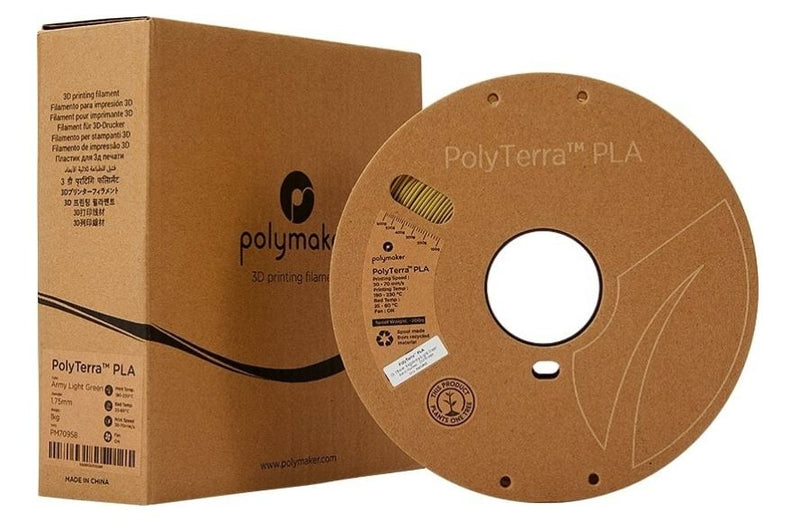 PolyMaker PolyLite PLA-Filament - Helles Armeegrün - 1kg
