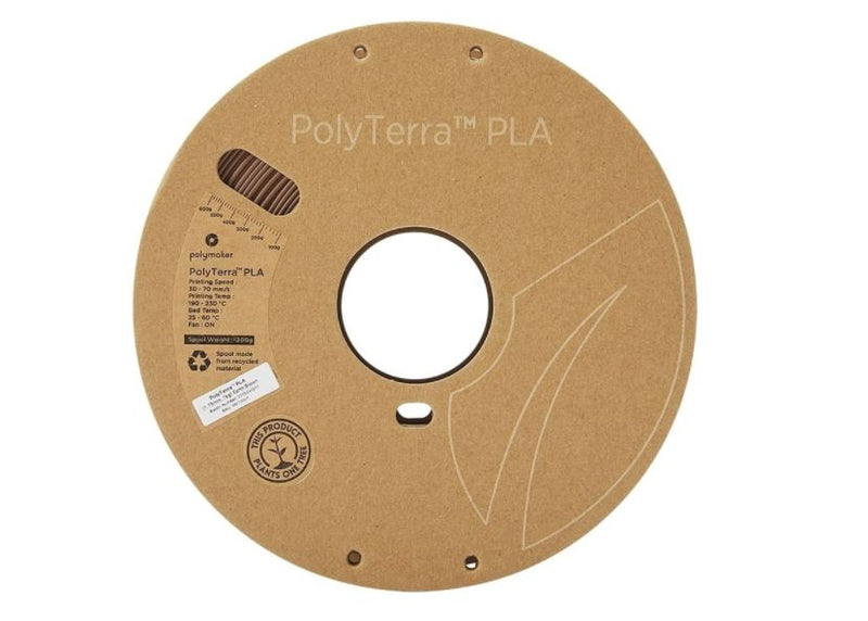 PolyMaker PolyLite PLA-Filament - Braun - 1kg