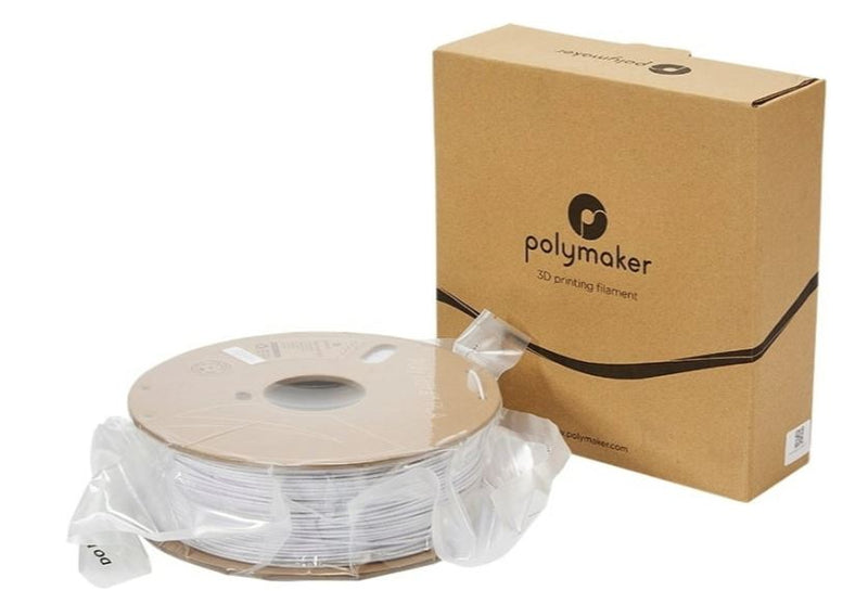 PolyMaker PolyLite PLA-Filament - Marmorweiß - 1kg
