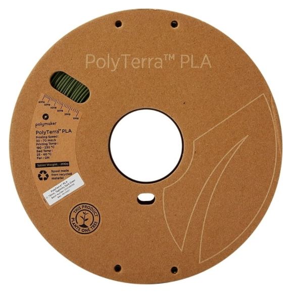PolyMaker PolyLite PLA-Filament - Dunkles Armeegrün - 1kg