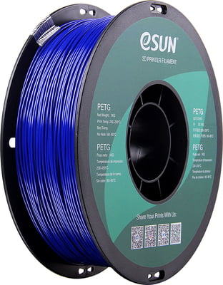 eSUN Filament - PETG - Effen Blauw - 1KG
