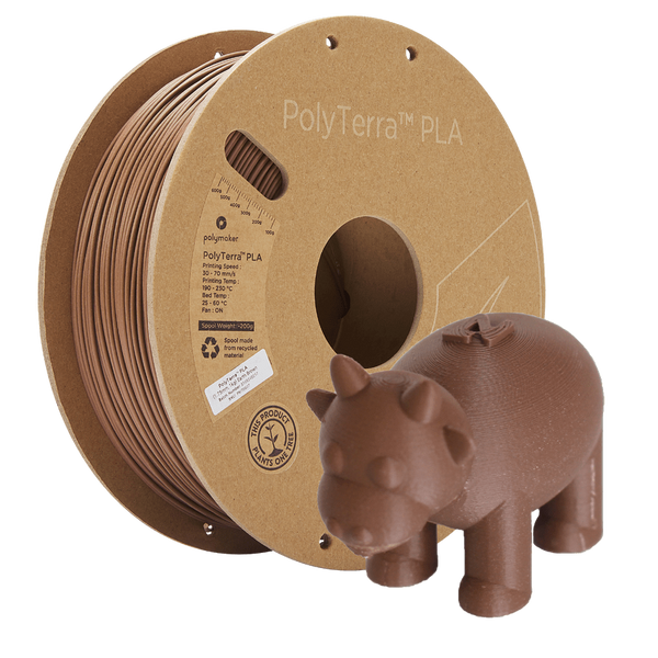 PolyMaker PolyTerra Filament - PLA - Earth Brown - 1KG