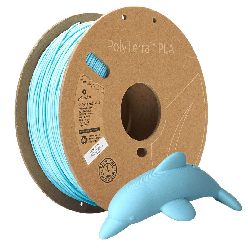 PolyMaker PolyTerra Filament - PLA - Ice - 1KG