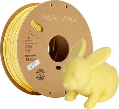 PolyMaker PolyLite PLA-Filament - Bananengelb - 1kg