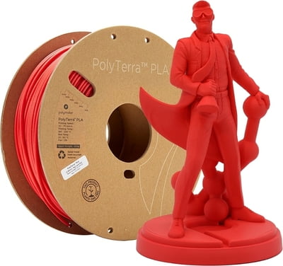PolyMaker PolyLite PLA-Filament - Lava Rot - 1kg