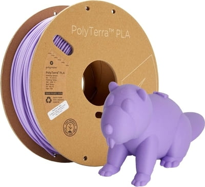 PolyMaker PolyTerra Filament - PLA - Lavender Purple - 1KG