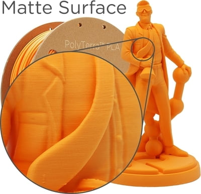 PolyMaker PolyLite PLA-Filament - Orange - 1kg