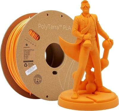 PolyMaker PolyTerra Filament - PLA - Sunrise Orange - 1KG